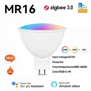 EweLink ZigBee/Wifi MR16/E27/E14 5W/9W rgbcw lampadine thông minh dimmerabili ứng dụng/voce/cho Alexa/Google/Alice/salute/yandex - Product Image 3