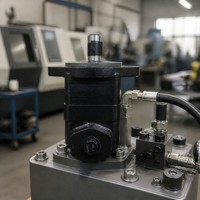 Pompe hydraulique Vickers V10 V20 à cylindrée fixe 42.4 17 CV 172 bars, pompe à palettes carrées simple à bride à 2 boulons pour usage industriel