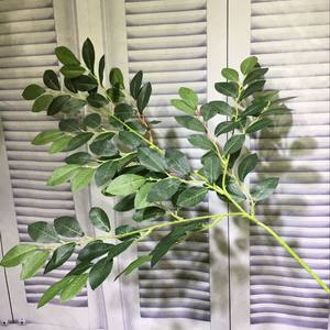 تصميم جديد عالي الجودة لأوراق شجرة العصافير الخضراء الاصطناعية، فروع أوراق البانيان الفرنسي الطويلة لتزيين المنزل وحفلات الزفاف - Product Image 6