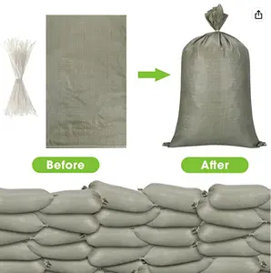 25 кг 50 кг серый зеленый PP тканые мешки для картофеля лук мешок с песком
