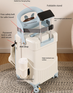 Valigia per Bambini con Seduta Integrata 20 Pollici, Bagaglio a Mano con Apertura Frontale per Bambini e Neonati, Valigia da Viaggio con Seduta - Product Image 3