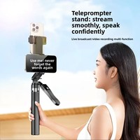 Support de Téléprompteur Double Face Anti-tremblement pour Diffusion en Direct et Vidéos Courtes – Clip de Téléphone Portable pour Bureau et Lit – Idéal pour les Animateurs