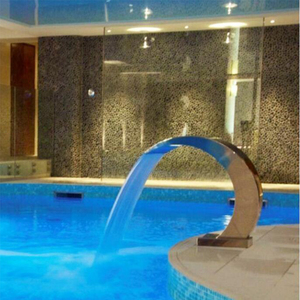 Vente en gros d'usine : Rideau d'eau de <span class=keywords><strong>piscine</strong></span> en acier inoxydable 304, fontaines et cascades extérieures - Product Image 6