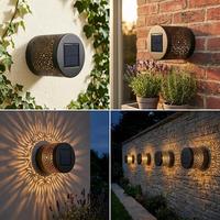 Luces Solares para Caminos, Luces LED para Patio, Jardín, Paredes, IP44 Impermeables, para Decoración de Jardín, Caminos y Patios