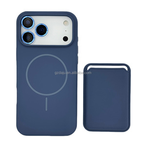 Pour <span class=keywords><strong>iPhone</strong></span> 17 Pro Max Aimants en silicone à cercle fin et étui de téléphone antichoc pour <span class=keywords><strong>iPhone</strong></span> 16 15 14 13 12 <span class=keywords><strong>11</strong></span> étui avec porte-carte - Product Image 5