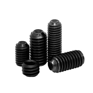 Suministro Directo de Fábrica, Tornillo de Cabeza Hexagonal DIN916 Negro con Punta Cónica 1/4-20 3/8-16, Sistema Métrico, Material de Acero - Product Image 3