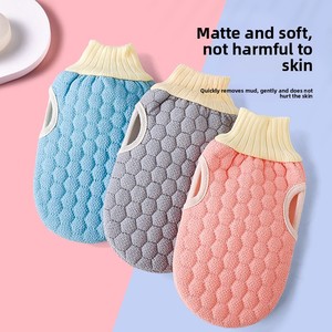 Zenidoo Double-sided Modern Bath Glove Honeycomb Towel Skin Exfoliating Scrubber <b>Brush</b> <b>Back</b> Body Sponge Rubbing All Natural - Product Image 5