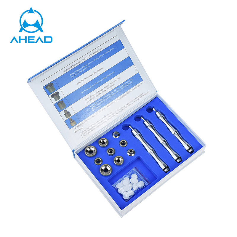 Прямая продажа с завода, запчасти для микродермабразии, головки для алмазного пилинга, 9 шт. алмазных наконечников и палочек для омоложения кожи