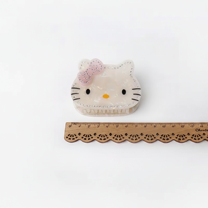 Fermaglio per capelli a forma di gatto <span class=keywords><strong>anime</strong></span> giapponese Kawaii KT da 7 cm, fermagli per capelli a forma di gattino con diamanti, regalo per bambini, forcina carina, Horquilla De Gato - Product Image 6