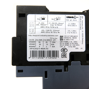 Interruptor de Motor AC 3RV2021-4BA10, Nuevo y Original, Plástico, 12-16A, 3P, Automatización Industrial de Bajo Voltaje - Product Image 5