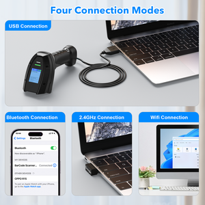 Symcode MJ-2023 1D CMOS công nghiệp cầm tay Đầu đọc mã vạch 300 quét/GIÂY 2.4 Gam Wifi kết nối giao diện <span class=keywords><strong>USB</strong></span> 3-năm bảo hành kho - Product Image 4