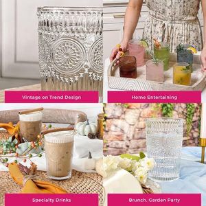 Cổ lớp tái sử dụng ly rõ ràng màu sắc ưa thích nổi mô hình Hướng Dương Nước Trái Cây Rượu sữa cốc thủy tinh drinkware Quà Tặng - Product Image 6