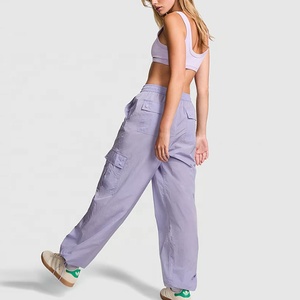 <span class=keywords><strong>Pantaloni</strong></span> Cargo Personalizzati da <span class=keywords><strong>Donna</strong></span>, <span class=keywords><strong>Pantaloni</strong></span> Leggeri da Escursionismo in Nylon, <span class=keywords><strong>Pantaloni</strong></span> Stile Paracadutista - Product Image 2