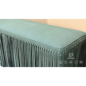 High End Special Design Luxury Console Green Fabric Rectangle Restaurant <b>Tables</b> <b>Coffee</b> <b>Table</b> for Living Room Green Fabric <b>Tables</b> - Product Image 5