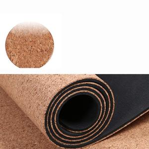 Tapis de Yoga en <span class=keywords><strong>liège</strong></span> de bois, 5mm, Double couche, antidérapant, non toxique, vente en gros - Product Image 2