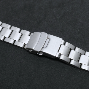 สายนาฬิกาข้อมือสแตนเลสแท้ 316L ขนาด 22 มม. แบบโค้งสามข้อ รุ่น 007 สำหรับ Seiko พร้อมโลโก้สั่งทำพิเศษ ราคาโรงงาน ขนาด 20 22 มม. - Product Image 4