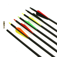 Flechas de Carbono Mixtas de 28-32 Pulgadas, Diámetro Interior de 6.2 mm, Espina de Flecha 500 600, para Tiro con Arco Recurvo/Compuesto, Caza y Tiro