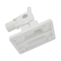 Support d'antenne pour support de montage marin multi-usage Base de fixation réglable pour bateau Base à cliquet multifonctionnelle ABS double axe