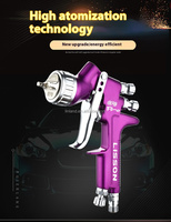 LVLP Mini pistolet de pulvérisation 1.0mm /1.3mm Buse de peinture de voiture 300ml Pulvérisateur d'air par gravité avec 1 an de garantie