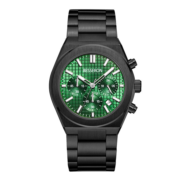 Black Band Green Dial