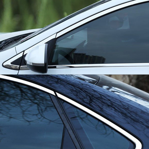 2008-2013 <span class=keywords><strong>pour</strong></span> Toyota <span class=keywords><strong>pour</strong></span> Corolla accessoires extérieurs garniture chromée autocollants de voiture géométriques en acier inoxydable <span class=keywords><strong>pour</strong></span> RAV4 2008-2020 étape - Product Image 3