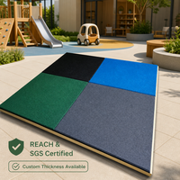 Tapis de jeu extérieur en caoutchouc SBR antidérapant, absorption des chocs, revêtement de sol de sécurité extérieur pour parc pour enfants, maternelle