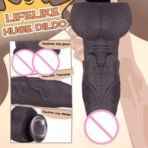 リアルな大型シリコンディルド、アナルストレッチ用、巨大な太いバットプラグ、上級者向けの女性、男性、ゲイ向けの大人のおもちゃ - Product Image 2