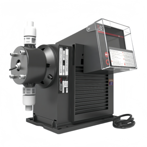 Chất lượng cao bền 42L/h chính xác định lượng bơm màng 4-20mA RS485 chức năng cho xử lý nước bao gồm động cơ PLC lõi - Product Image 1