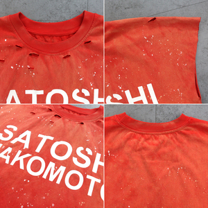 T-Shirt Senza Maniche Vintage Effetto Consumato, Cotone Lavato Streetwear con Stampa Digitale, Personalizzabile all'Ingrosso - Product Image 4