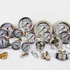 เกจวัดความดันไฮดรอลิกแบบจุ่มน้ำมัน <span class=keywords><strong>NPT</strong></span> เชื่อมต่อด้านล่าง3/<span class=keywords><strong>8</strong></span> "<span class=keywords><strong>1</strong></span>/4" - Product Image 3