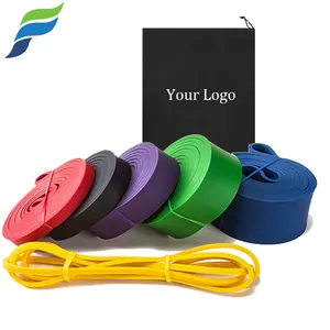 Yeful Custom logo stretch 11 pcs latex rubber mini fitness workout loop fascia elastica di resistenza set per l'esercizio