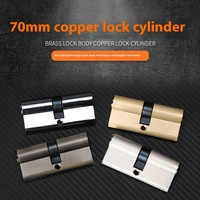 Offre Spéciale moderne 70mm cuivre serrure doublure Simple porte en bois accessoires pour commerce extérieur pur cuivre monnaie