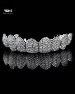 Grillz personnalisés en diamants de laboratoire pavés, or 9K-18K, bijoux dentaires taille princesse glacés avec sertissage caché - Certifié IGI/GIA - Product Image 1
