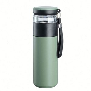 Wholesale Portable 304 Stainless Steel 500ml Double Wall Vacuum Insulated Travel Flask Tea Infuser Cup <b>Filter</b> Eco-Friendly - Product Image 4