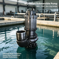 Pompe submersible pour eaux usées 380V 15kW, pompe à eau sale anti-colmatage WQ, pompe de relevage pour le traitement des eaux usées industrielles