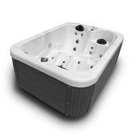 Nouveau Style Extérieur 2 Salons Autoportant Whirlpool Massage Bain À Remous Spa Offre Spéciale Baignoire Pour Villa