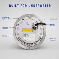 Lumière LED pour piscine, lampe sous-marine en acier inoxydable 316, contrôle RGB IP68, 9W 18W 27W DC24V, angle de faisceau 15-60°
