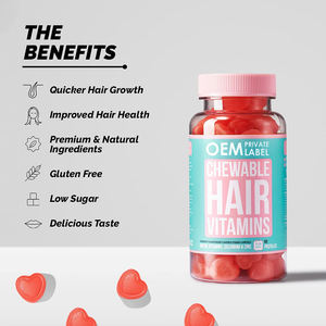 Cheveux Peau et Ongles Gommes Vegan Biotine Gummy <span class=keywords><strong>Hair</strong></span> Multivitamin Gummies Fast <span class=keywords><strong>Hair</strong></span> Growth Multivitamin <span class=keywords><strong>Vitamin</strong></span> Biotin Collagen - Product Image 2