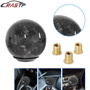 Carbon Fiber <b>Shift</b> <b>Knob</b> SFN096 Ergonomic Round Gear Shifter For Car Modification - Product Image 5