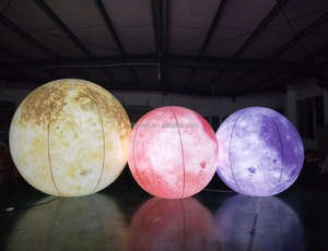 Bola de <span class=keywords><strong>planeta</strong></span> inflable con tema de fiesta espacial con colgante de luna de tierra inflable de conejo - Product Image 2