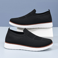 Nouvelles chaussures décontractées d'été respirantes, absorbant les chocs, légères et confortables en maille, à enfiler, pour hommes, à semelle souple, style « Dad Shoes »