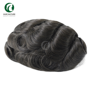 <span class=keywords><strong>Toupee</strong></span> NG Invisible Hairline per Uomo, Base in PU Super Sottile 0.02-0.03mm, Sistema di Sostituzione Capelli Indiani Remy con Densità del 90% - Product Image 6