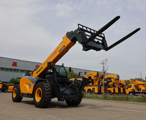 Forklift Boom Teleskopik Compact Loader 3-5 Ton Telehandler Peralatan Penanganan Kargo Konstruksi - Product Image 4