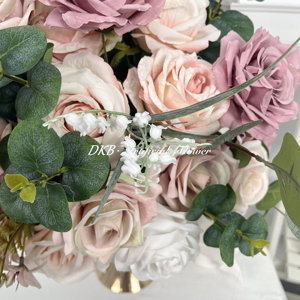 2025 DKB Factory Bola de flores rosas artificiales más populares Decoración de flores artificiales para bodas - Product Image 3