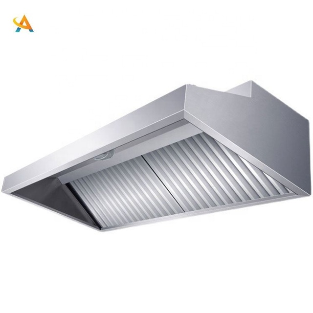110V Restaurant Kitchen Smoke Hood Cooking Range Hood Strong Suction Restaurant Exhaust Hood