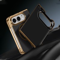 Coque de téléphone pliable en verre trempé transparent anti-rayures, très vendue, pour iPhone Duo, fine et mince, en PC, antichoc, avec couverture magnétique