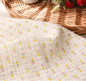 Двухслойная марлевая крепированная ткань 100% хлопок с цифровой печатью для детской одежды - Product Image 2