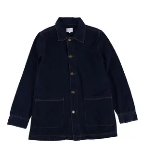 Cao Cấp Enzyme Rửa Bàn Cổ Áo Jean Áo Khoác Denim Jean Áo Khoác Phụ Nữ Denim Áo Khoác