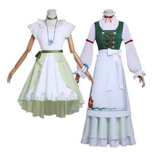 Disfraz de Cosplay de Frieren: El Final del Viaje, Conjunto de Vestuario de Anime de <span class=keywords><strong>la</strong></span> Colaboración Echo KFC, Vestido de Poliéster para Mujer Adulta, Disponible en Stock - Product Image 1