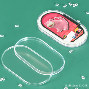 SUNSHING Clear Acrylic Disk Case Tag Chip <b>Card</b> Holder for Pokemon Mezastar <b>Card</b> Hard Plastic Meza Tag <b>Protector</b> Box - Product Image 2